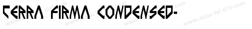 Terra Firma Condensed字体转换